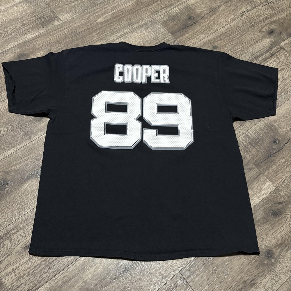 Raiders Shirt Mens 2XL‎ Black NFL Football Amari Cooper 89 Majestic Tee